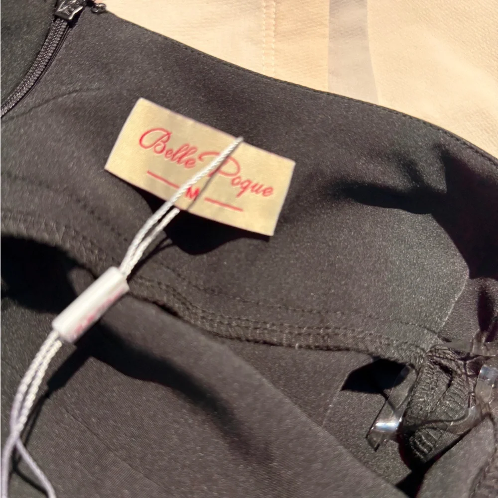 NWOT Belle Poque Elegant Black Women's‎ Skirt Sz M